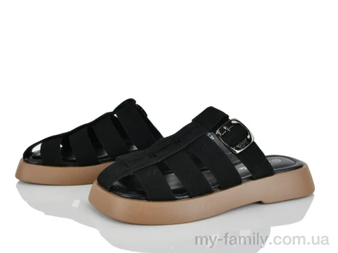 Шльопанці штучна замша чорний жінки -, Жіночі шльопанці оптом