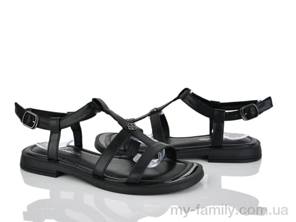 Босоніжки штучна шкіра чорний жінки -, Жіночі босоніжки оптом