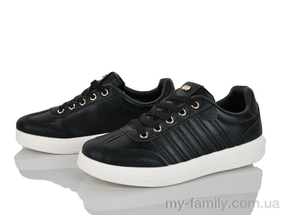 Кросівки штучна шкіра чорний жінки -, Жіночі кросівки оптом