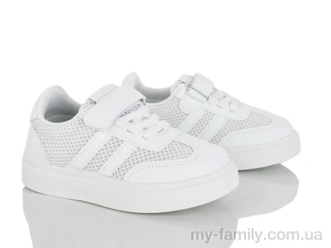 Кросівки штучна шкіра-текстиль білий діти унісекс, Дитячі кросівки оптом