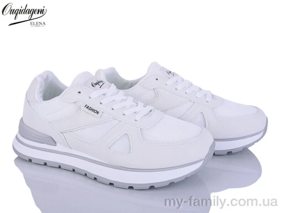 Кросівки штучна замша-текстиль білий жінки -, Жіночі кросівки оптом