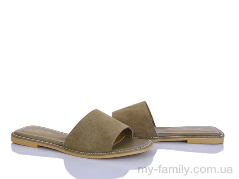Шльопанці штучна замша хакі жінки -, Жіночі шльопанці оптом