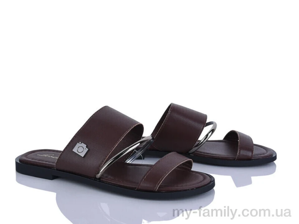 Шльопанці штучна шкіра коричневий жінки -, Жіночі шльопанці оптом