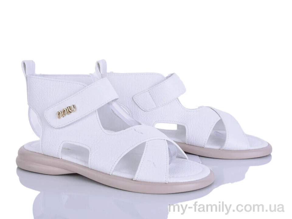 Босоніжки штучна шкіра білий жінки -, Жіночі босоніжки оптом