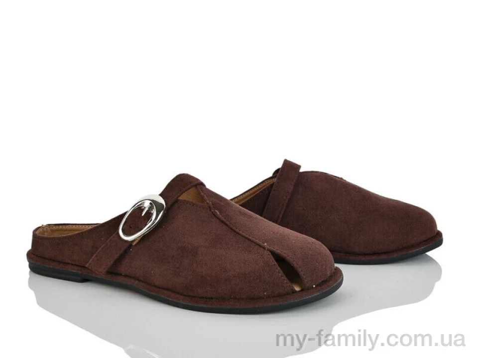 Шлепки искусственная замша коричневый женщины -, Женские шлепки оптом
