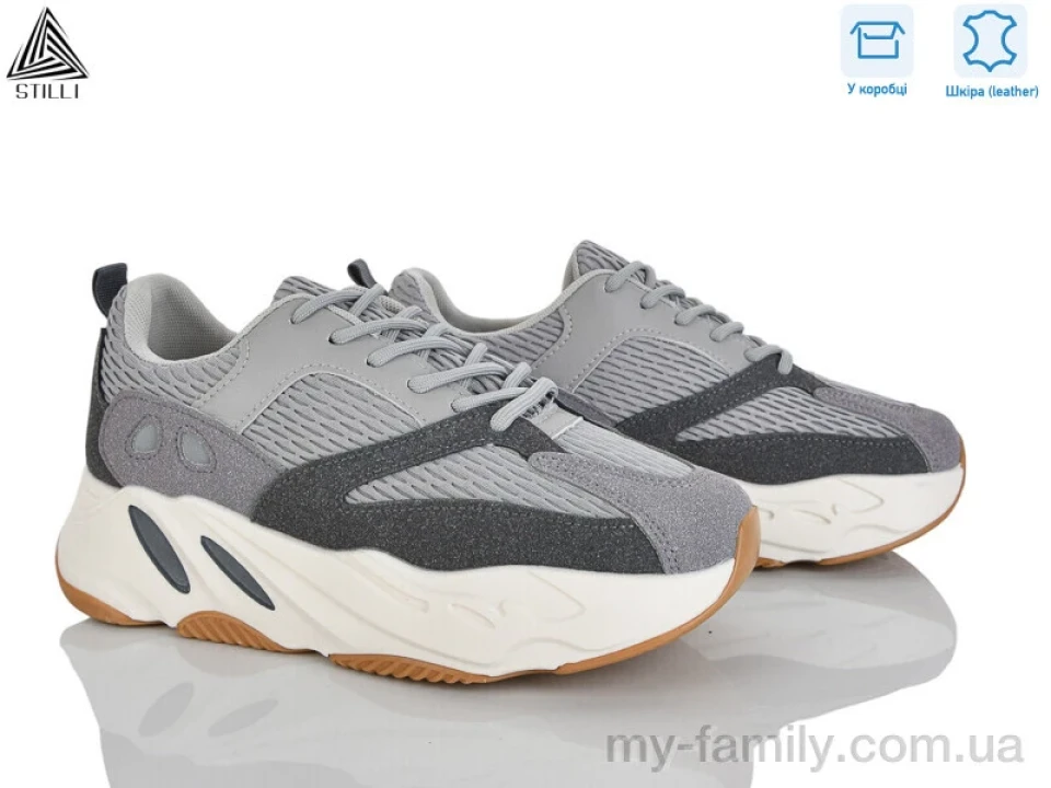 Кросівки натуральна замша-текстиль сірий жінки -, Жіночі кросівки оптом