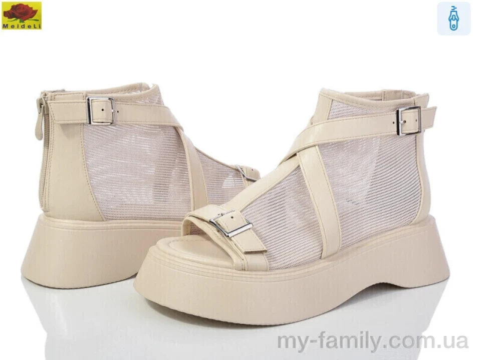 Босоніжки штучна шкіра-текстиль бежевий жінки -, Жіночі босоніжки оптом