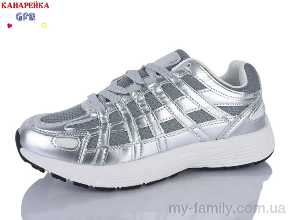 Кросівки штучна шкіра-текстиль срібний жінки -, Жіночі кросівки оптом