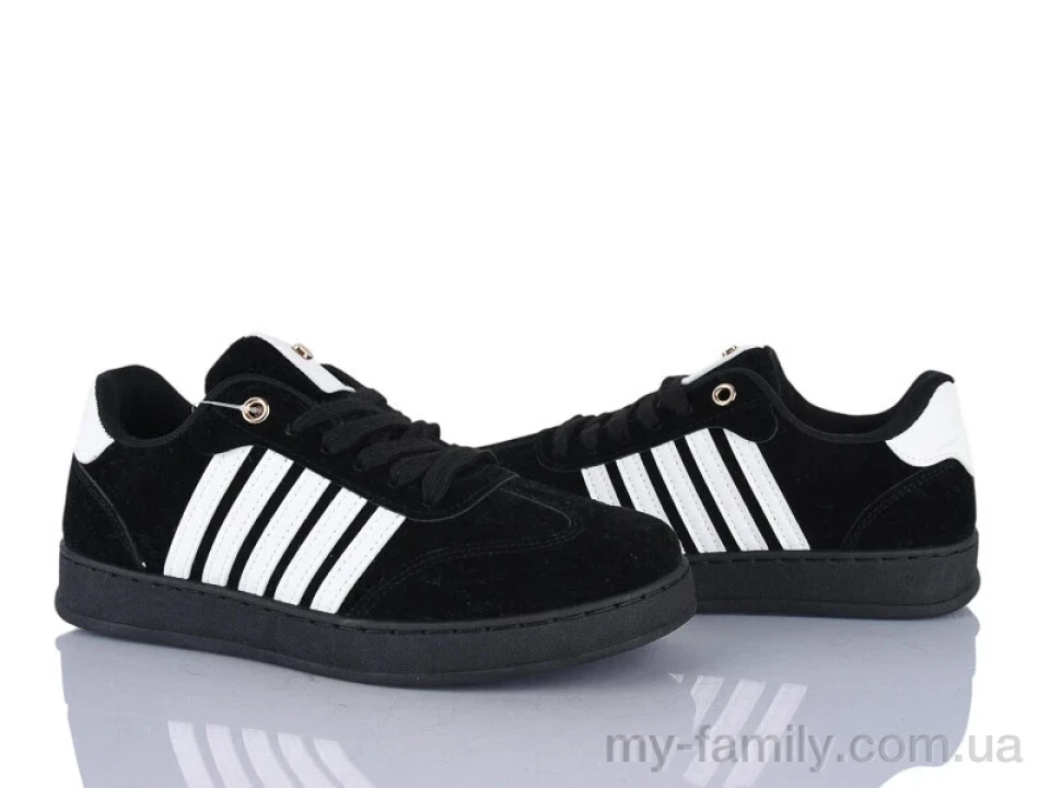 Кросівки штучна замша чорний жінки -, Жіночі кросівки оптом