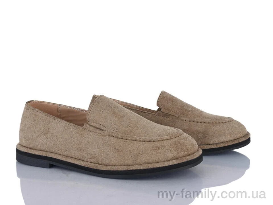 Туфлі штучна замша коричневий жінки -, Туфлі жіночі оптом