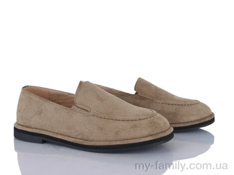 Туфлі штучна замша коричневий жінки -, Туфлі жіночі оптом