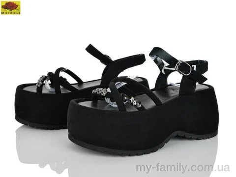 Босоніжки штучна замша чорний жінки -, Жіночі босоніжки оптом