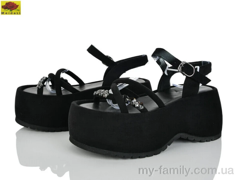 Босоніжки штучна замша чорний жінки -, Жіночі босоніжки оптом