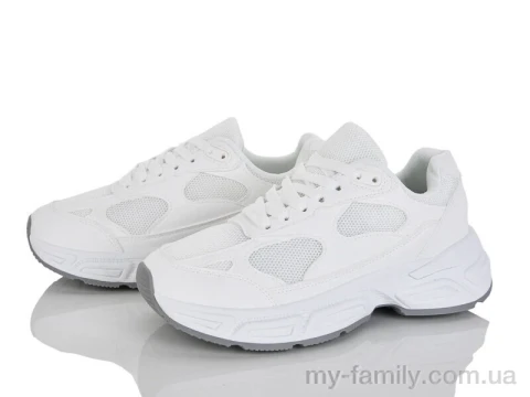 Кросівки штучна шкіра-текстиль білий жінки -, Жіночі кросівки оптом