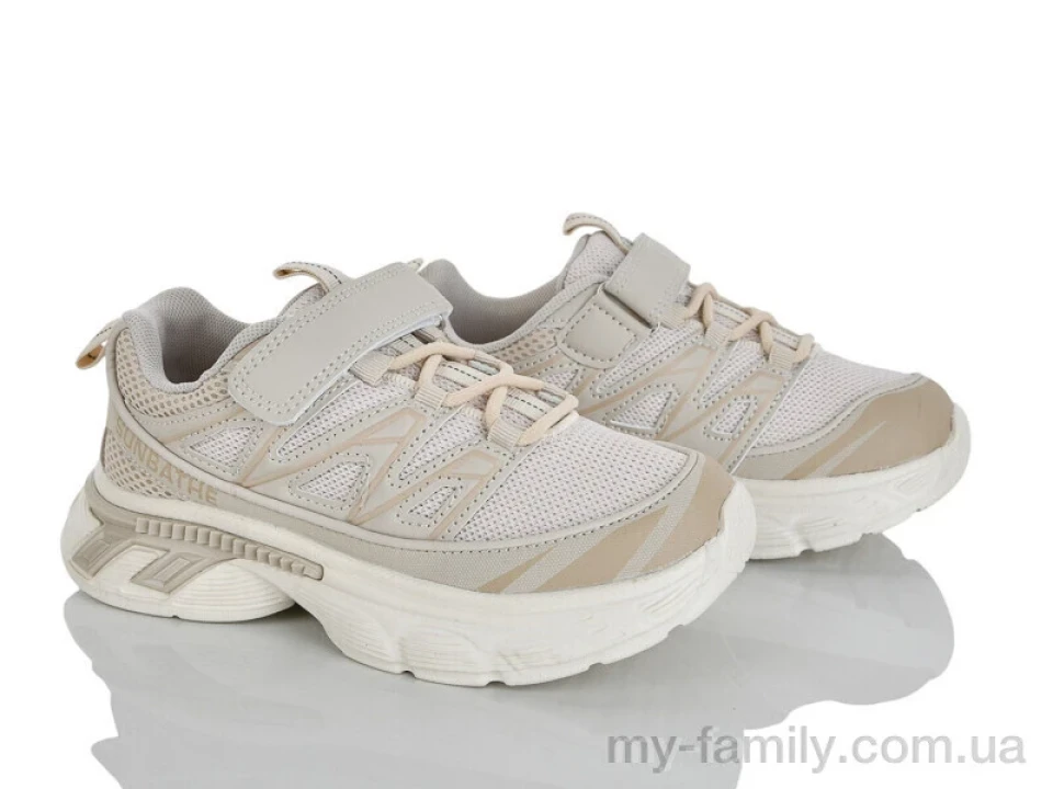 Кросівки штучна шкіра-текстиль бежевий діти унісекс, Дитячі кросівки оптом