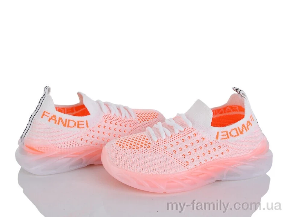 Кросівки текстиль помаранчевий діти дівчинка, Дитячі кросівки оптом