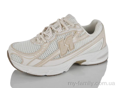 Кросівки штучна шкіра-текстиль бежевий жінки -, Жіночі кросівки оптом
