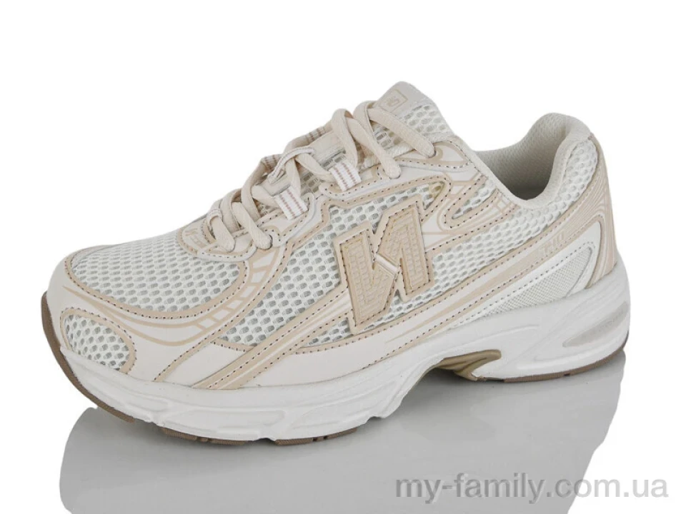 Кросівки штучна шкіра-текстиль бежевий жінки -, Жіночі кросівки оптом