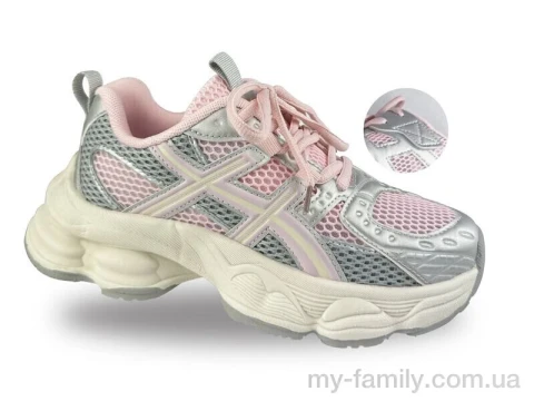 Кросівки штучна шкіра-текстиль рожевий діти дівчинка, Дитячі кросівки оптом