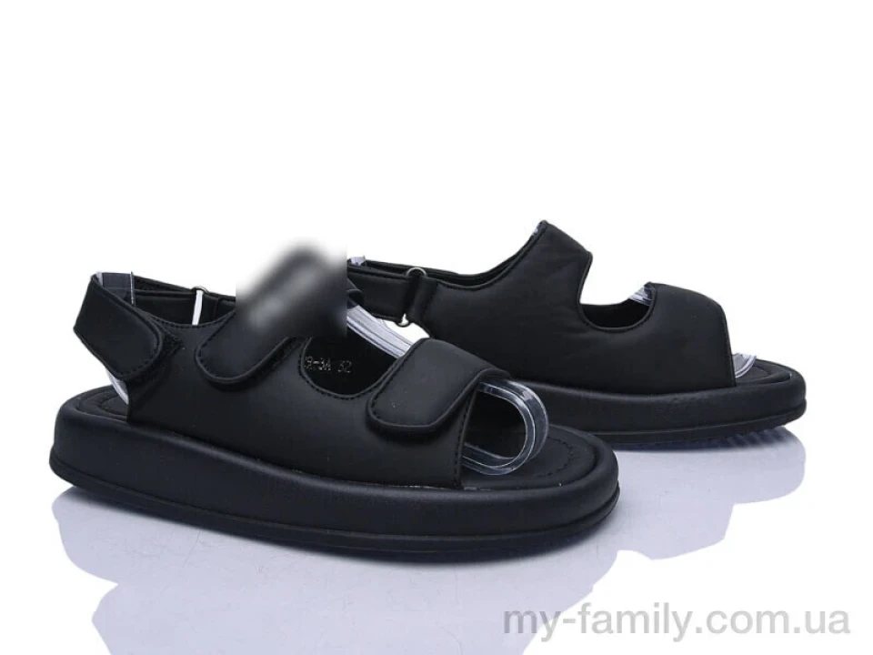 Босоніжки штучна шкіра чорний діти дівчинка, Взуття оптом діти