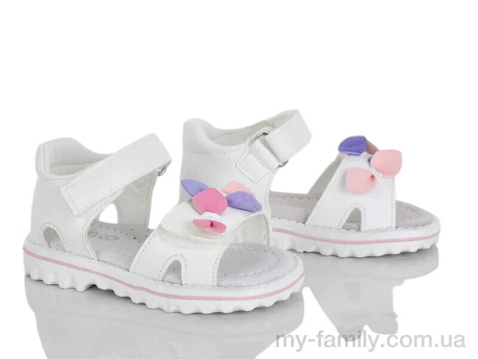 Босоніжки штучна шкіра білий діти дівчинка, Взуття оптом діти