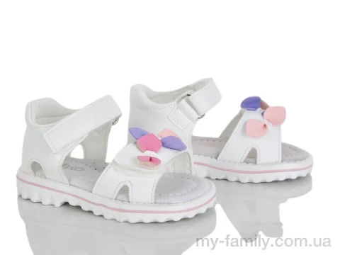 Босоніжки штучна шкіра білий діти дівчинка, Взуття оптом діти