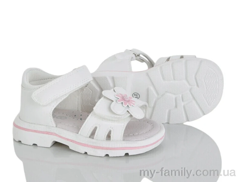 Босоніжки штучна шкіра білий діти дівчинка, Взуття оптом діти