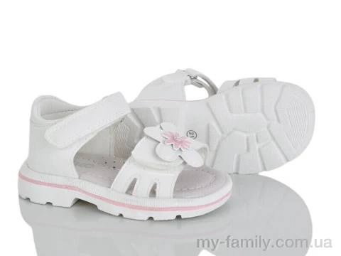 Босоніжки штучна шкіра білий діти дівчинка, Взуття оптом діти