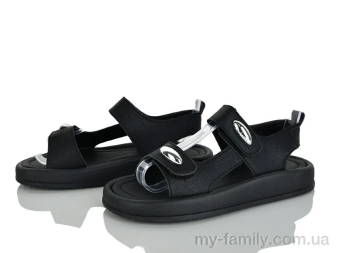 Босоніжки штучна шкіра чорний діти дівчинка, Взуття оптом діти