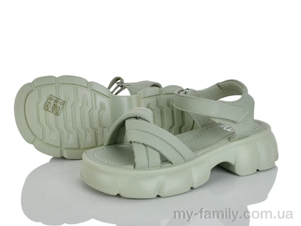 Босоніжки штучна шкіра зелений діти дівчинка, Взуття оптом діти