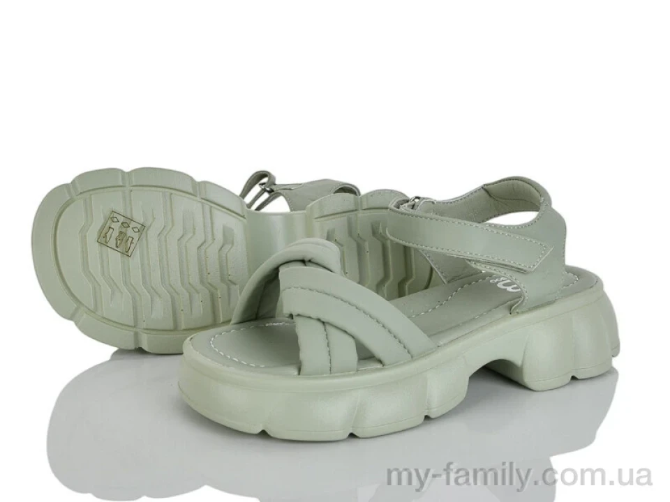 Босоніжки штучна шкіра зелений діти дівчинка, Взуття оптом діти