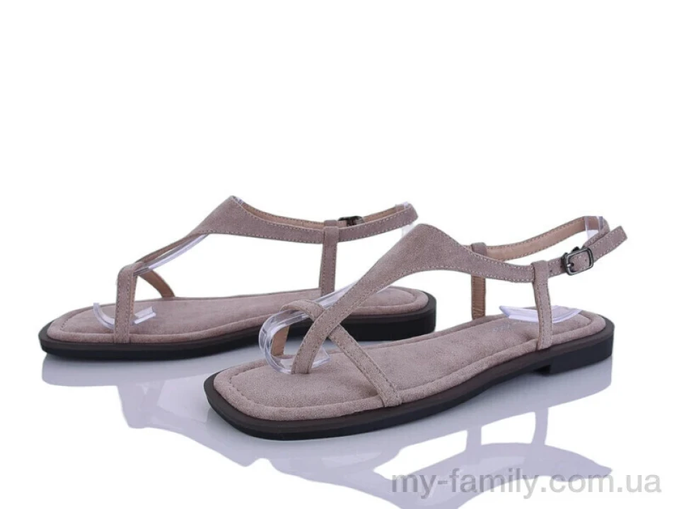 Босоніжки штучна замша бежевий жінки -, Жіночі босоніжки оптом