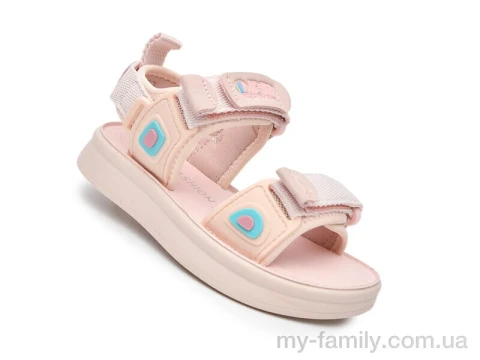 Босоножки искусственная кожа-текстиль розовый дети девочка, Взуття оптом дети