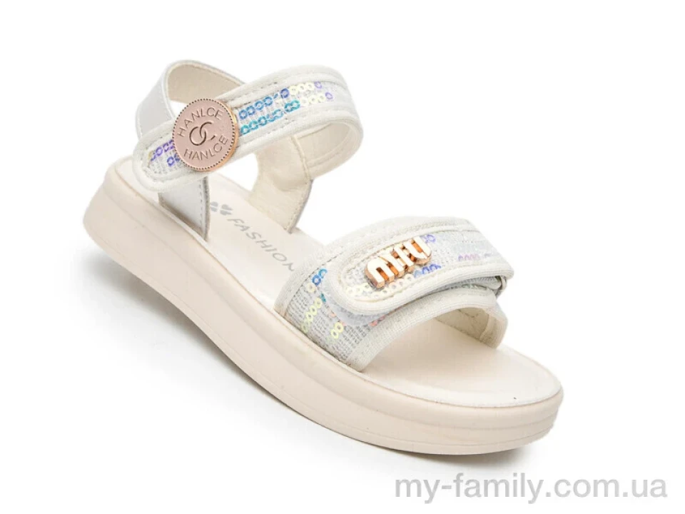 Босоніжки штучна шкіра-текстиль бежевий діти дівчинка, Взуття оптом діти