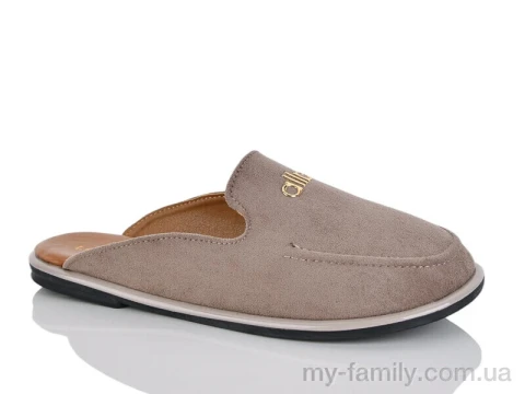 Шльопанці штучна замша коричневий жінки -, Жіночі шльопанці оптом