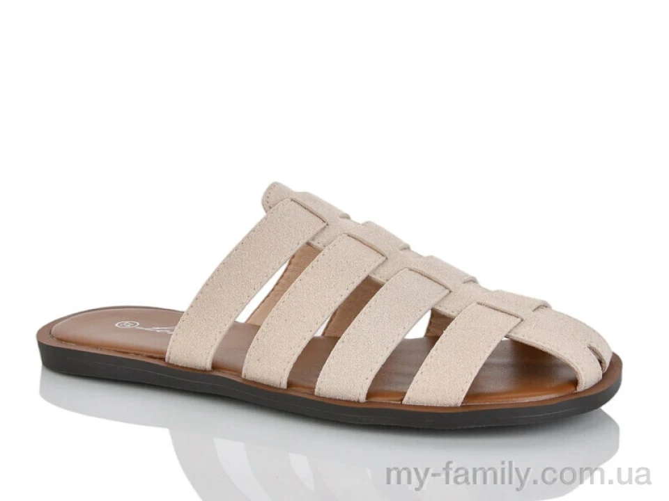 Шльопанці штучна замша бежевий жінки -, Жіночі шльопанці оптом