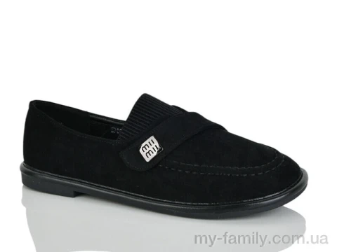 Туфли искусственная замша черный женщины -, Туфли женские оптом