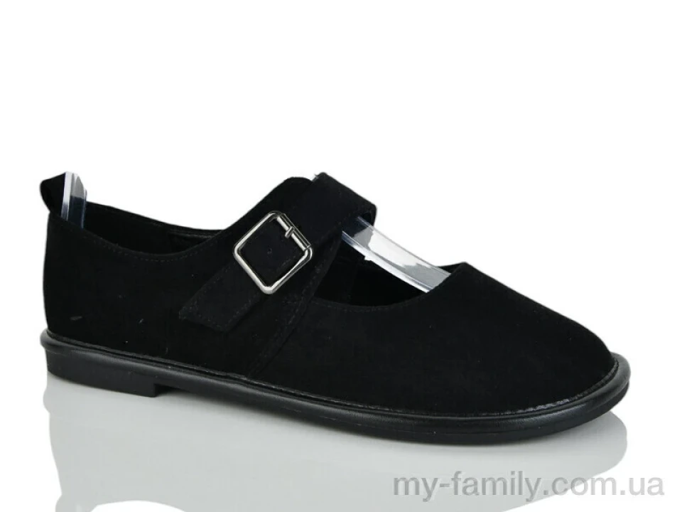 Туфлі штучна замша чорний жінки -, Туфлі жіночі оптом