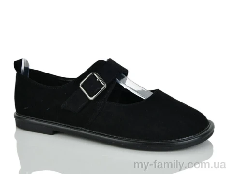 Туфлі штучна замша чорний жінки -, Туфлі жіночі оптом