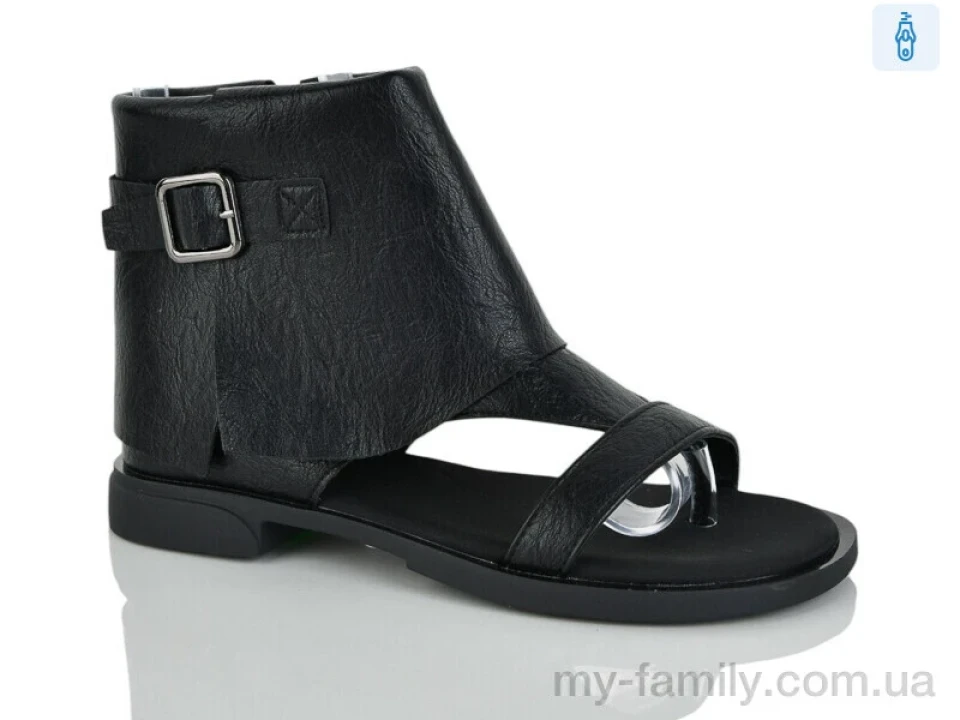 Босоніжки штучна шкіра чорний жінки -, Жіночі босоніжки оптом