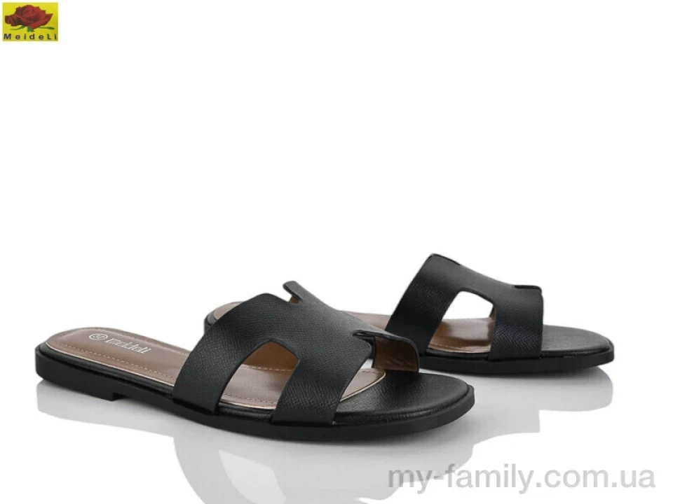 Шльопанці штучна шкіра чорний жінки -, Жіночі шльопанці оптом