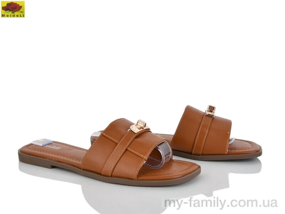 Шльопанці штучна шкіра коричневий жінки -, Жіночі шльопанці оптом