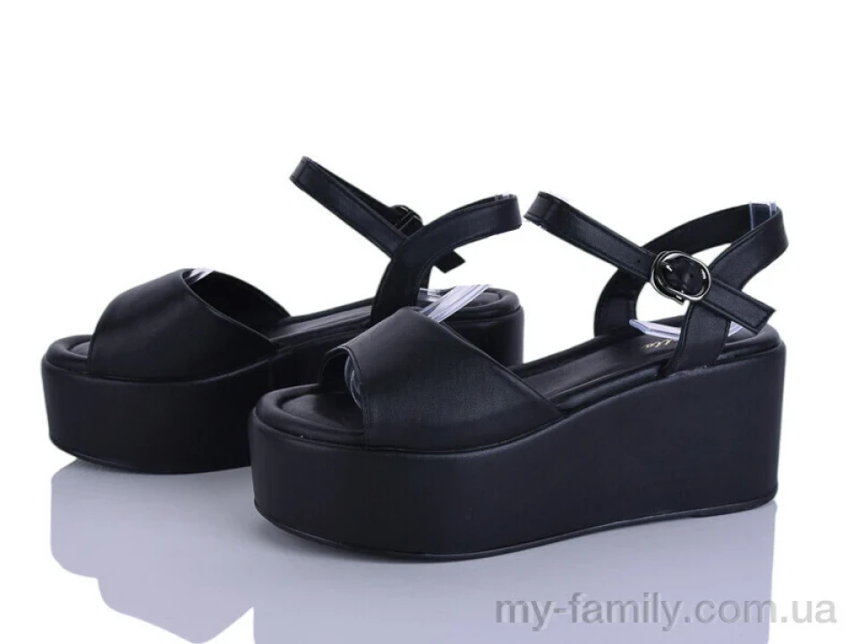 Босоніжки штучна шкіра чорний жінки -, Жіночі босоніжки оптом