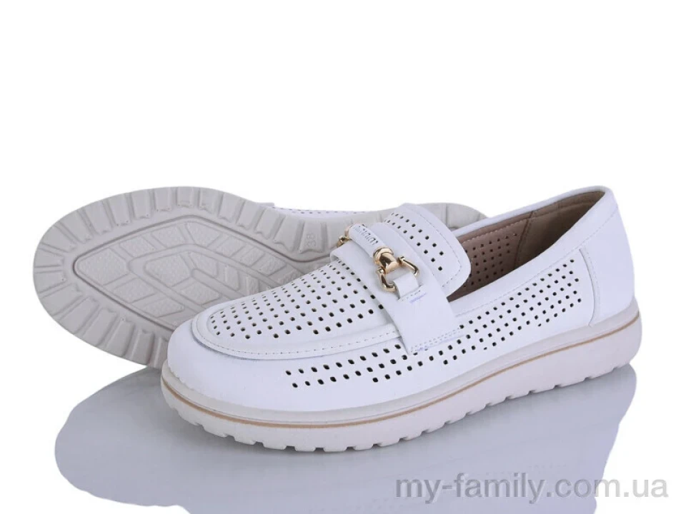 Туфлі штучна шкіра білий жінки -, Туфлі жіночі оптом