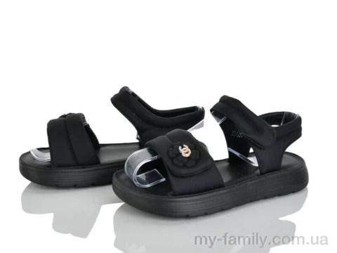 Босоножки искусственная кожа черный дети девочка, Взуття оптом дети