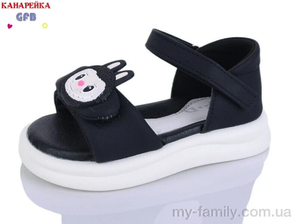 Босоніжки штучна шкіра чорний діти дівчинка, Взуття оптом діти