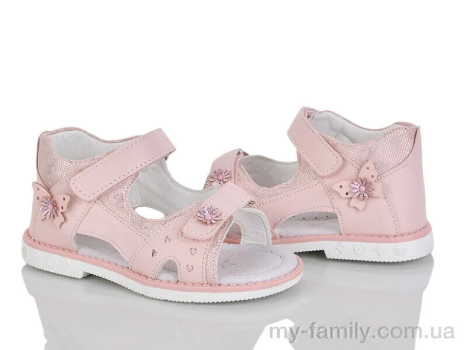 Босоніжки штучна шкіра рожевий діти дівчинка, Взуття оптом діти