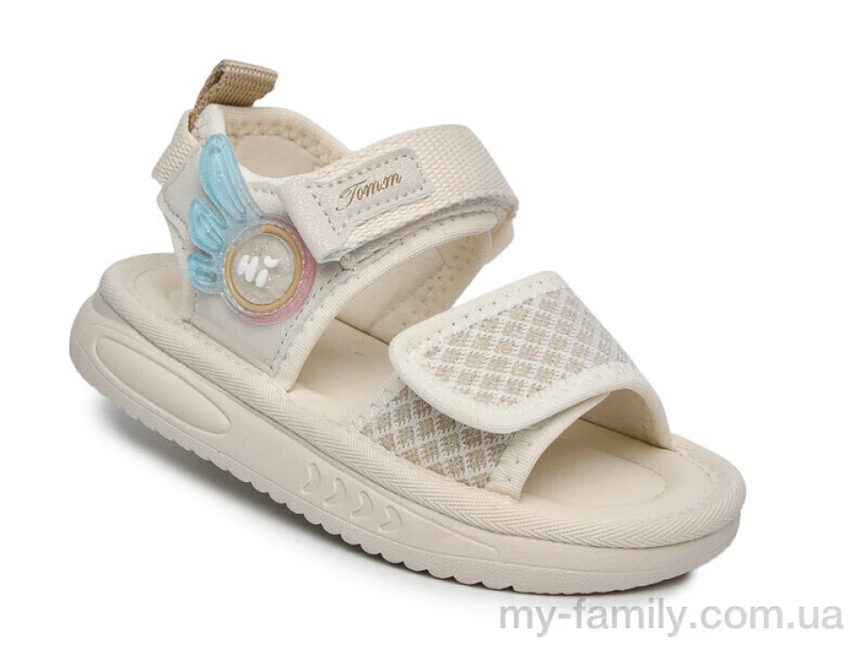 Босоніжки штучна шкіра-текстиль бежевий діти дівчинка, Взуття оптом діти