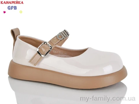 Туфлі штучний лак бежевий діти дівчинка, Дитячі туфлі оптом