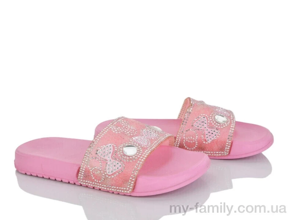 Шльопанці штучний матеріал рожевий діти дівчинка, Дитячі шльопанці оптом